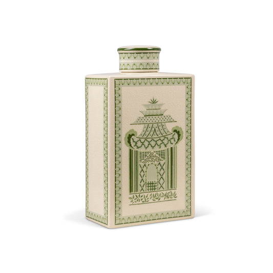 Pagoda Garden Green Medium Jar