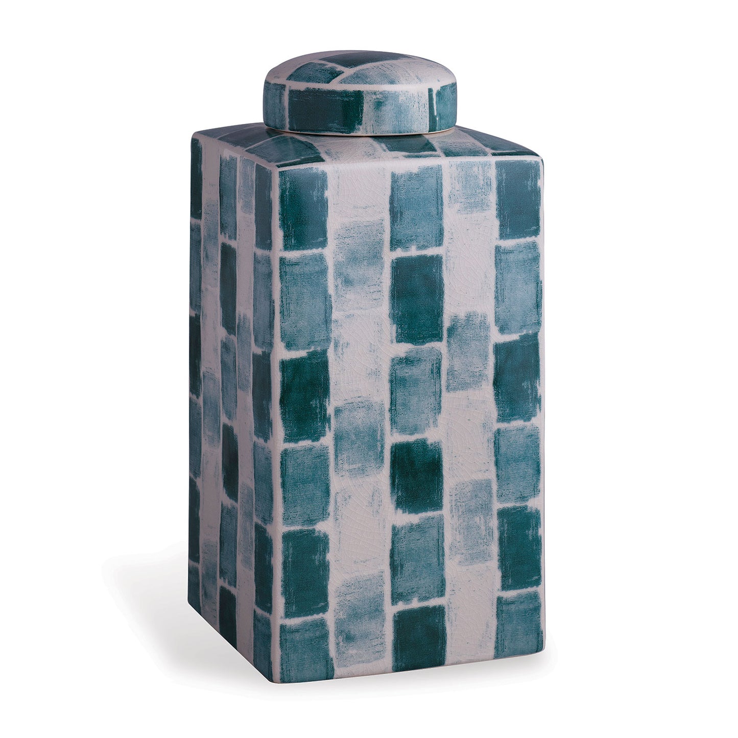 Celadon Tile Square Tea Caddy Small