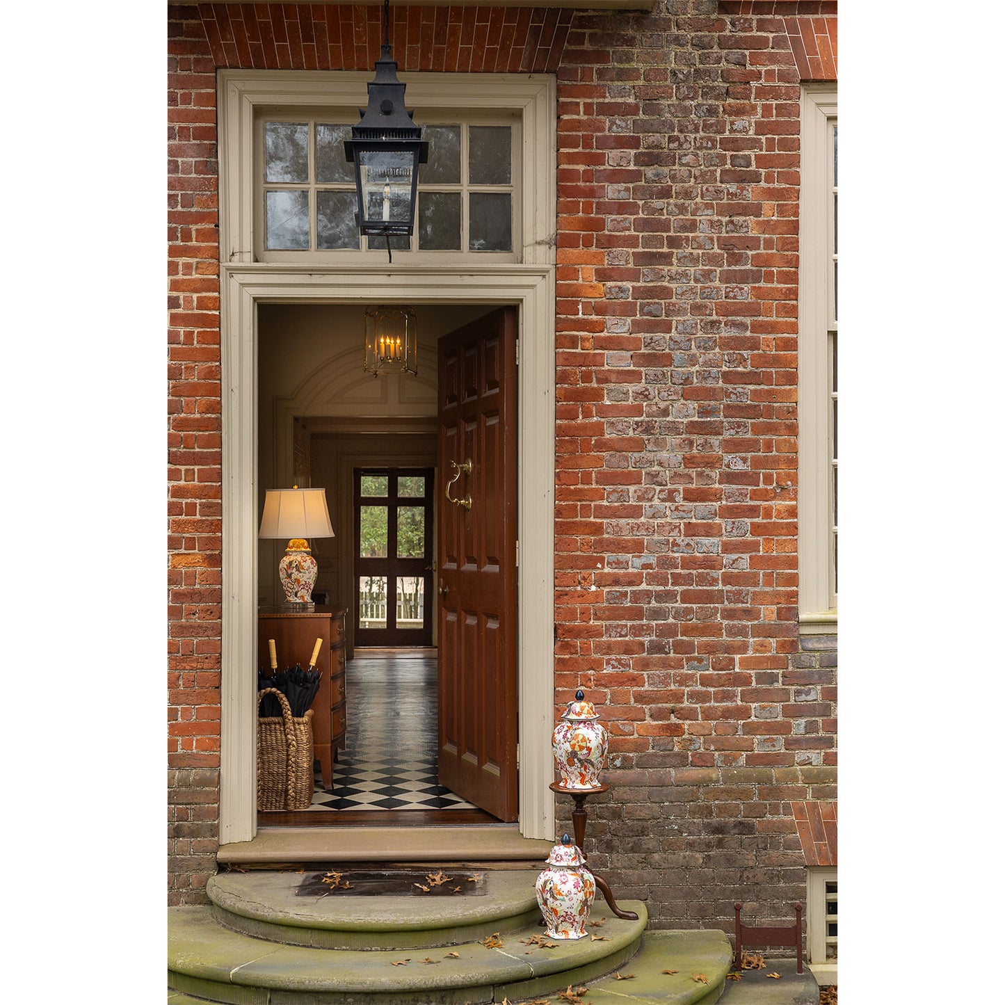 Tobacco Leaf Hex Jar