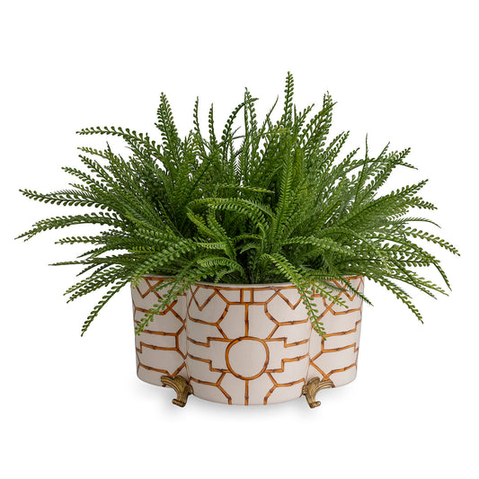 Scalamandre Baldwin Quatrefoil Planter