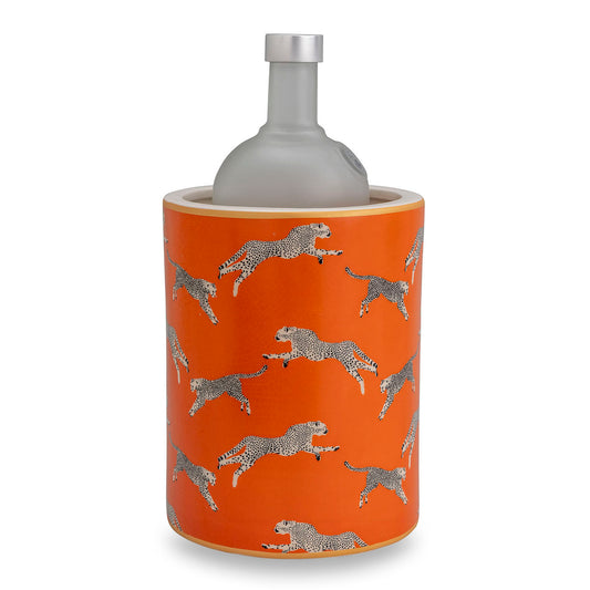 Leaping Cheetah Orange Ice Bucket