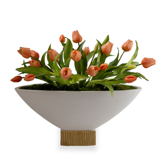 Bruner Cream Oval Compote