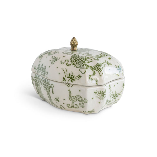 Dragon Pagoda Green Box