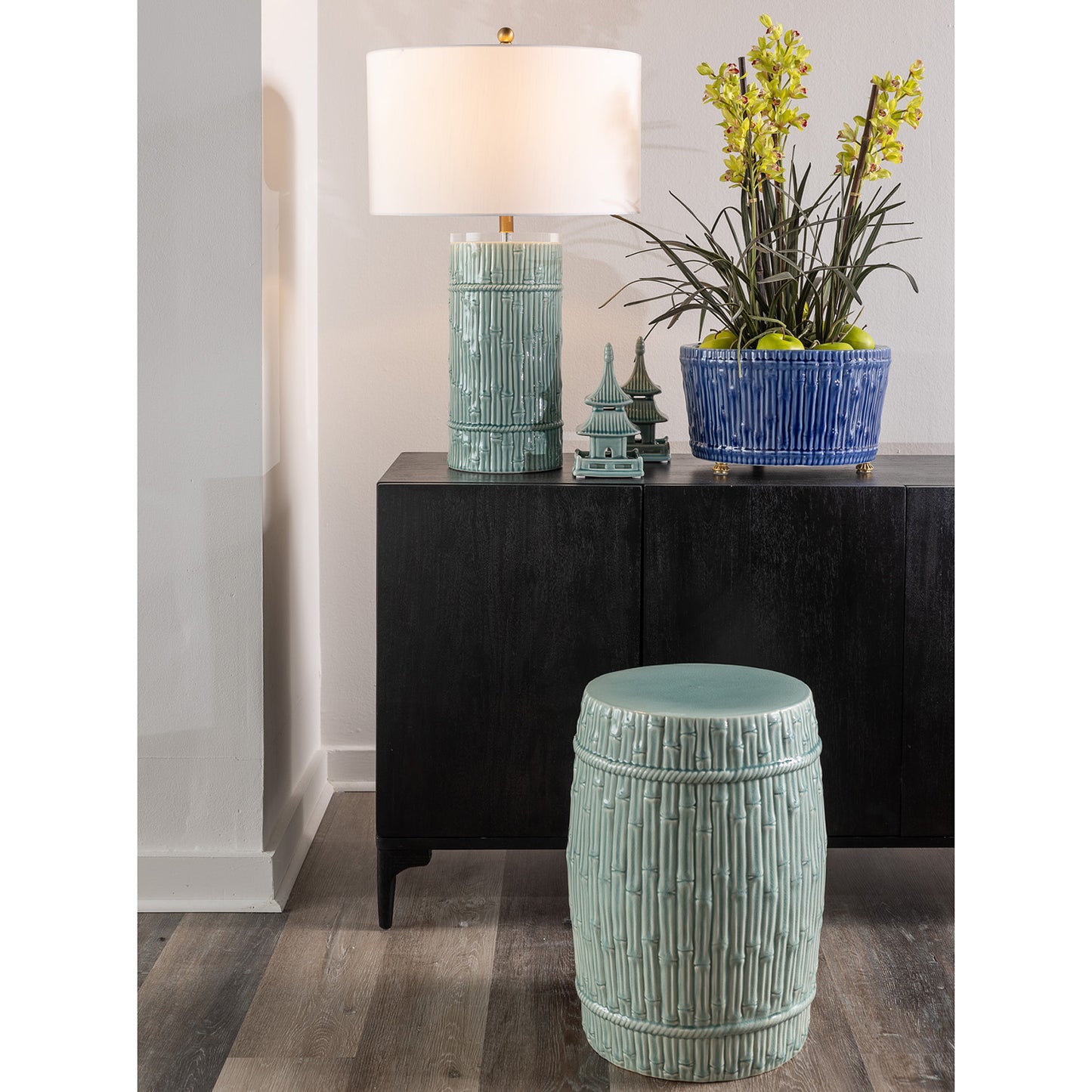 Pagoda Celadon Objects Short