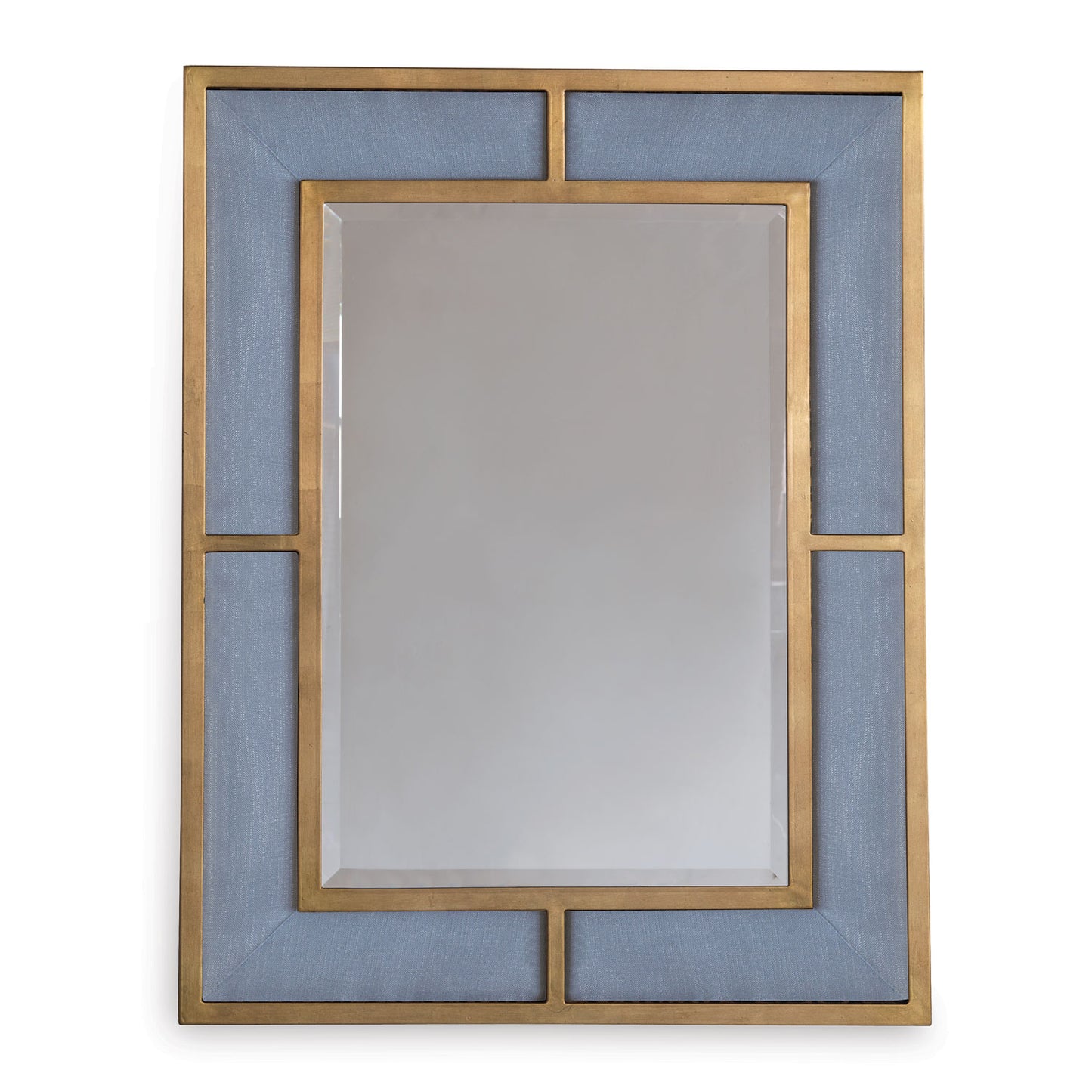 Bedford Gold Marine Blue Mirror