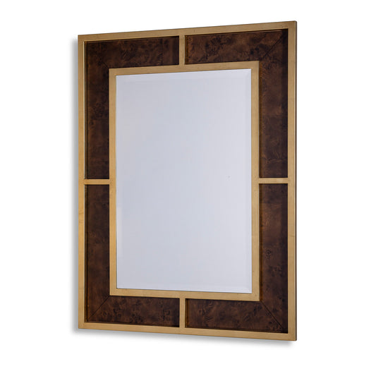 Bedford Gold Whiskey Burl Mirror