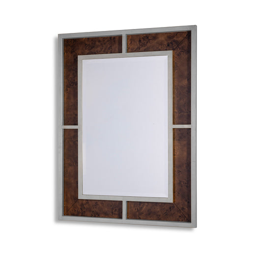 Bedford Silver Whiskey Burl Mirror