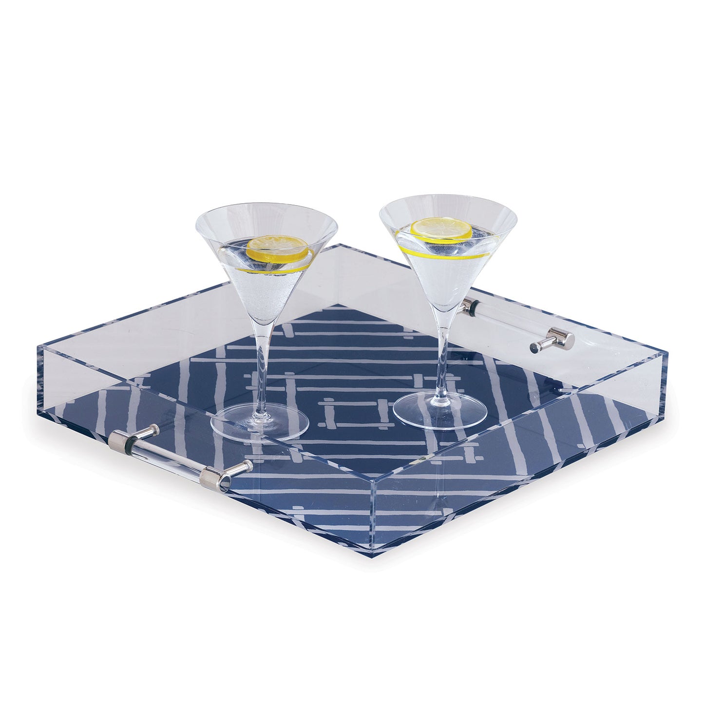 Bamboozled Indigo Lucite Tray