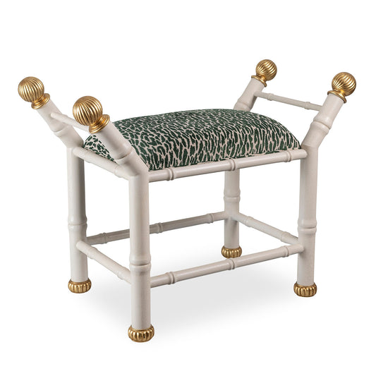 Boca White Earl Emerald Bench