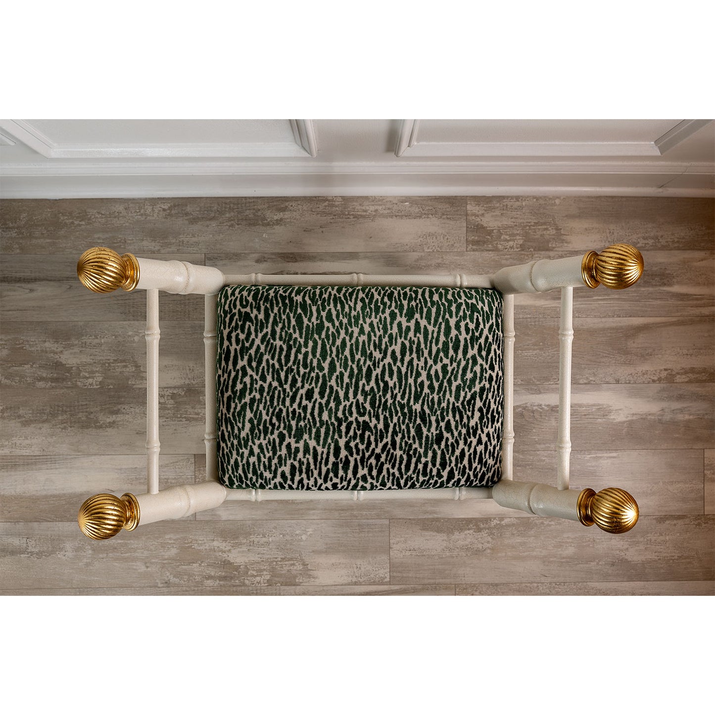 Boca White Earl Emerald Bench