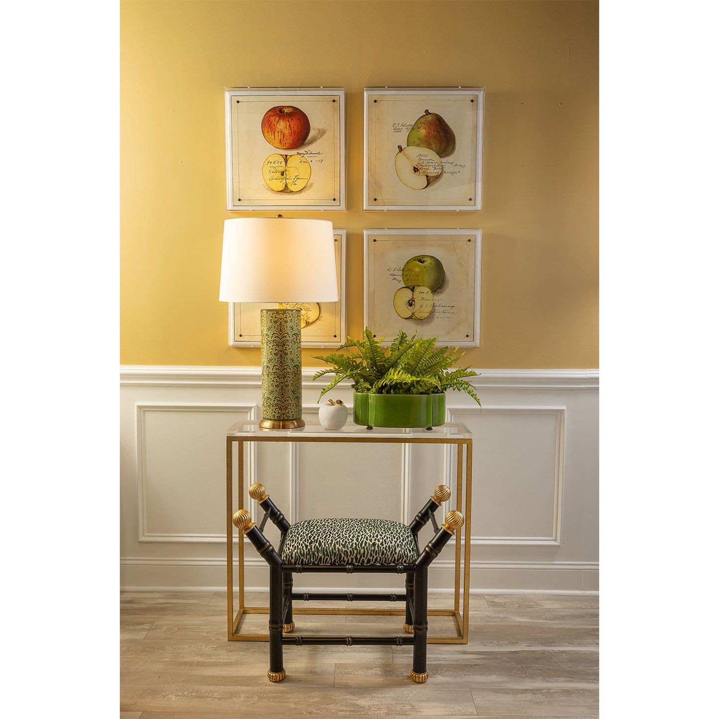 Boca Black Earl Emerald Bench