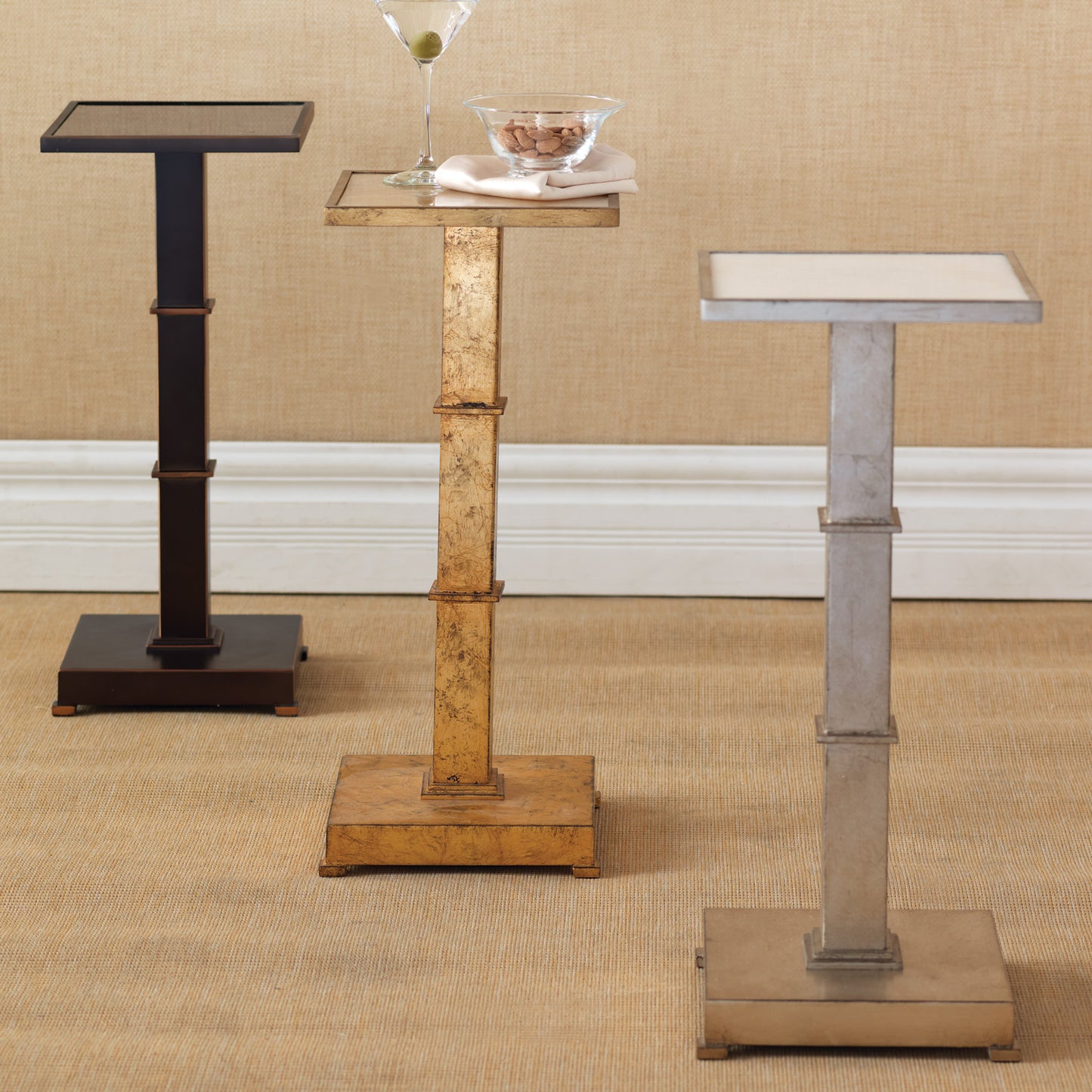 Blake Gold Accent Table 23"H