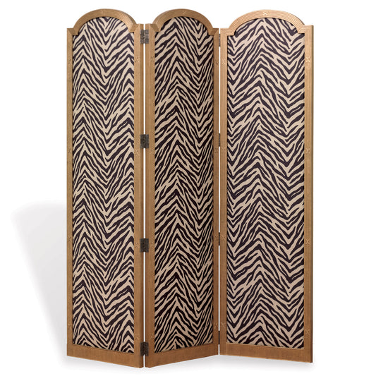 Ava 3 Panel Screen Frame Aged Gold Finish