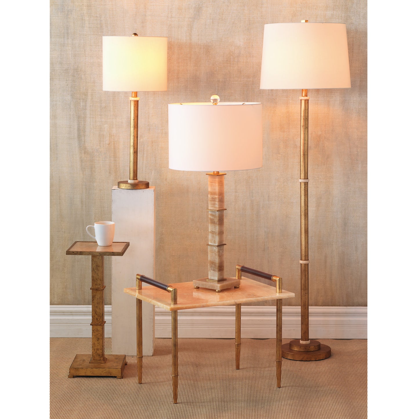 Diana Gold Buffet Lamps 29"H (set of 2)