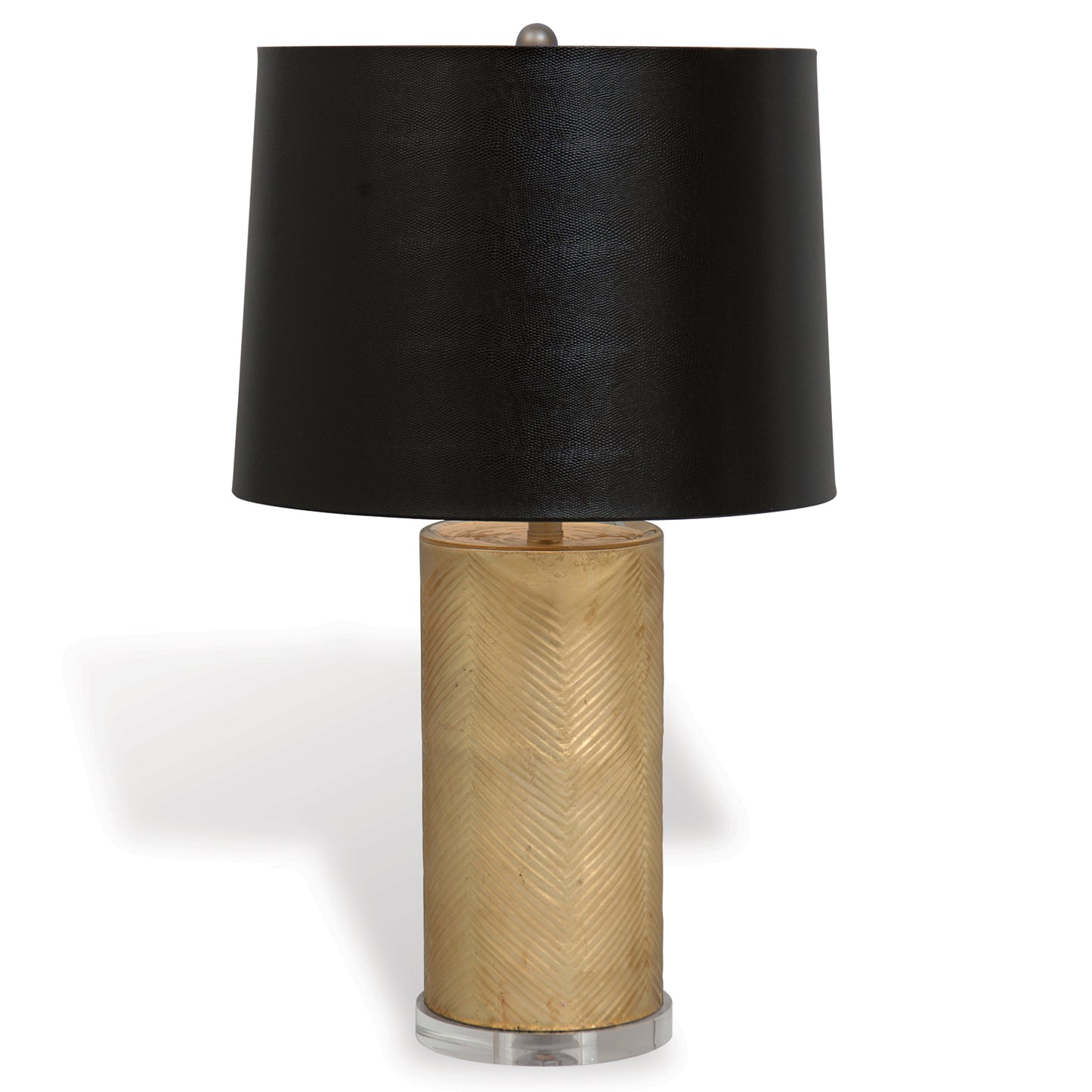 Westwood Lamp Gold w/ Black Lizard Shade 29"H