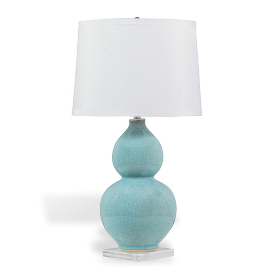 Pearl Blue Lamp 32"H