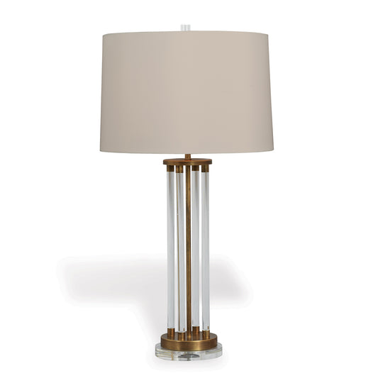 Moderne Brass Lamp 36"H