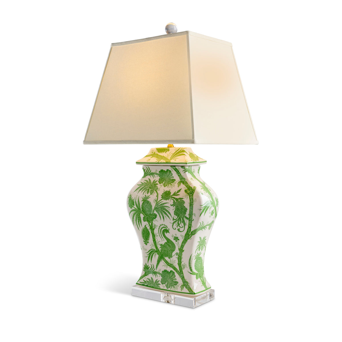 Balinese Peacock Green lamp