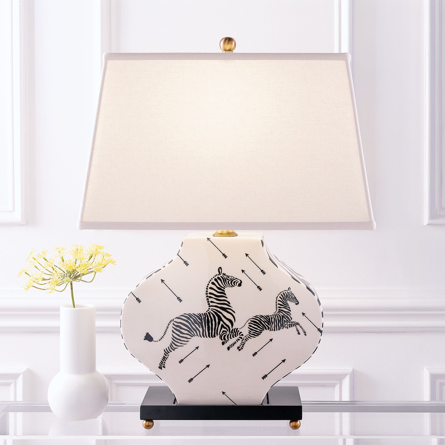Zebra Black/white Lamp