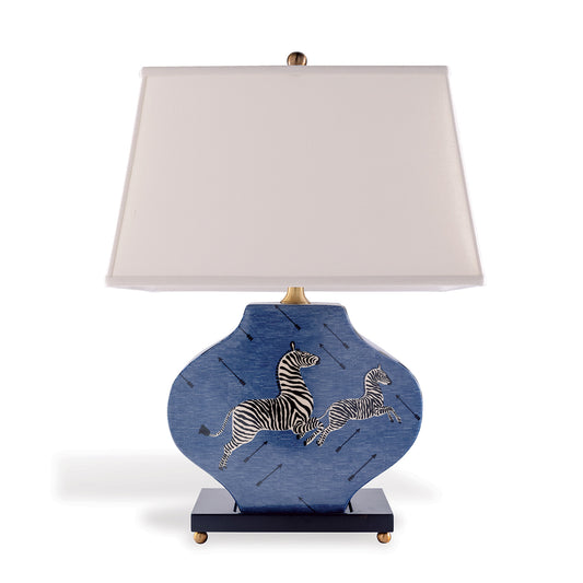 Zebra Blue Lamp