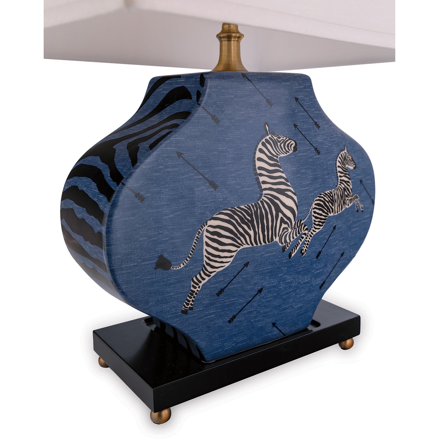 Zebra Blue Lamp