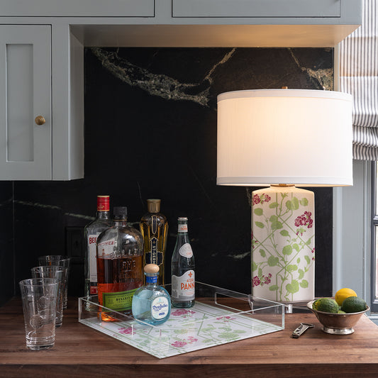 Geranium Trellis Lamp