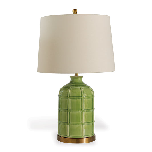 Bamboo Garden Apple Green Lamp
