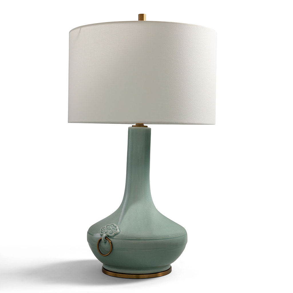 Lotus Celadon Lamp