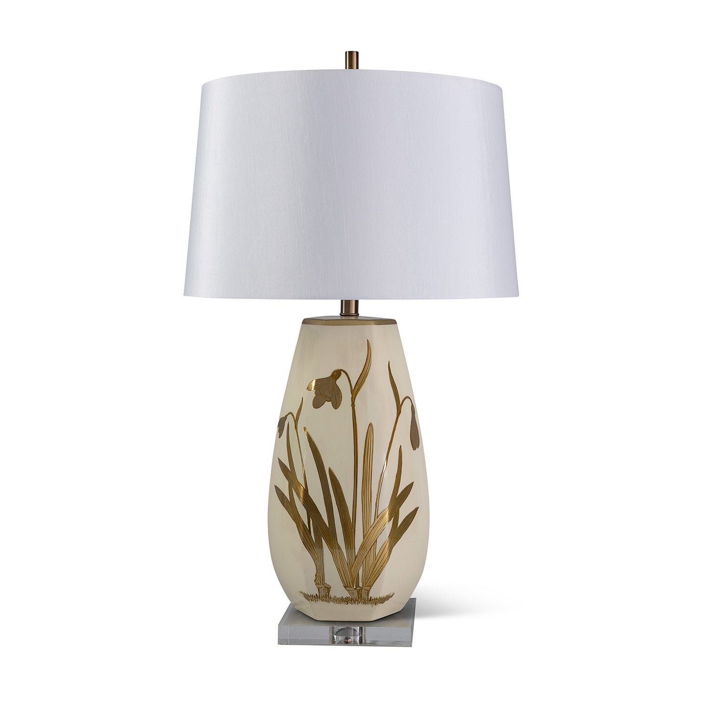 Gilded Iris Lamp