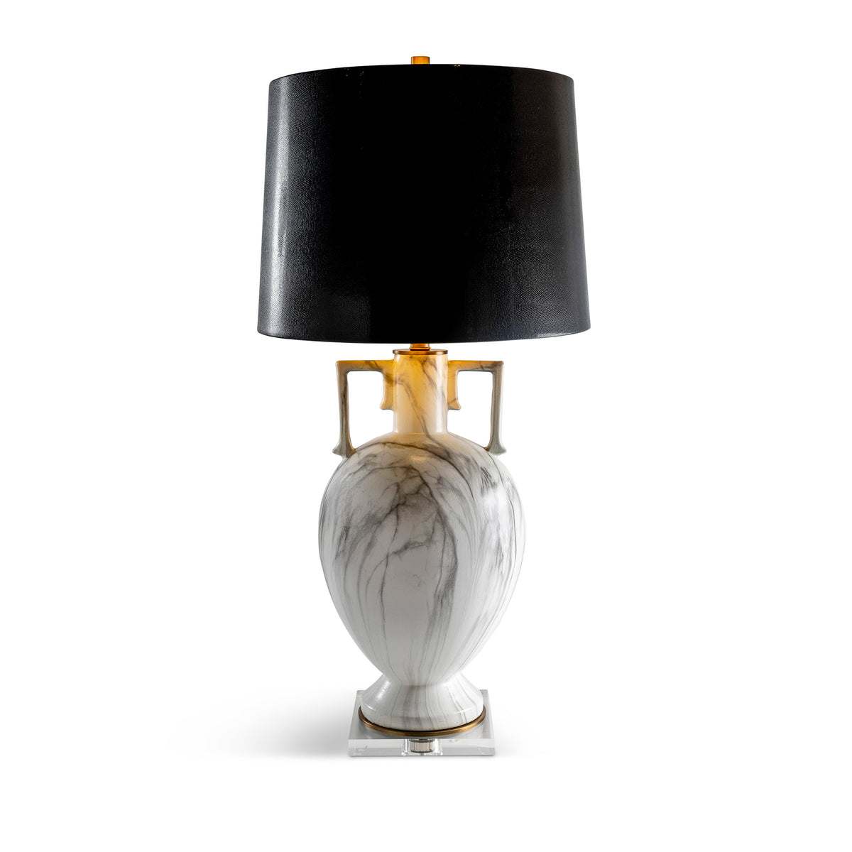 Atelier Lamp Black Lizard Shade 34"H