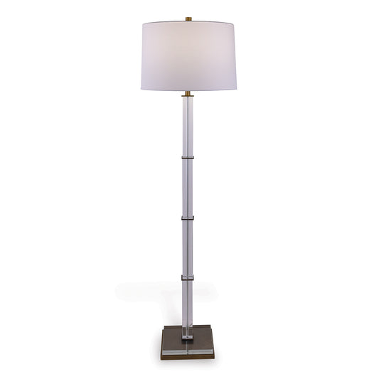 Blake Brass/crystal Floor Lamp