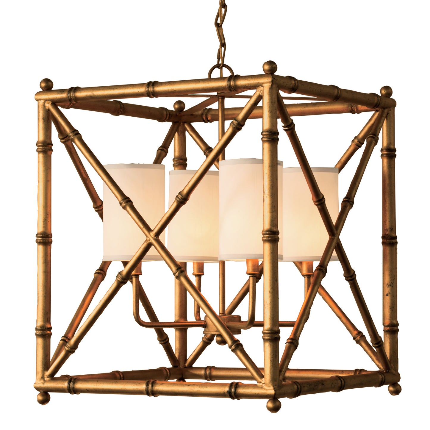 Baldwin Gold Chandelier 24"H