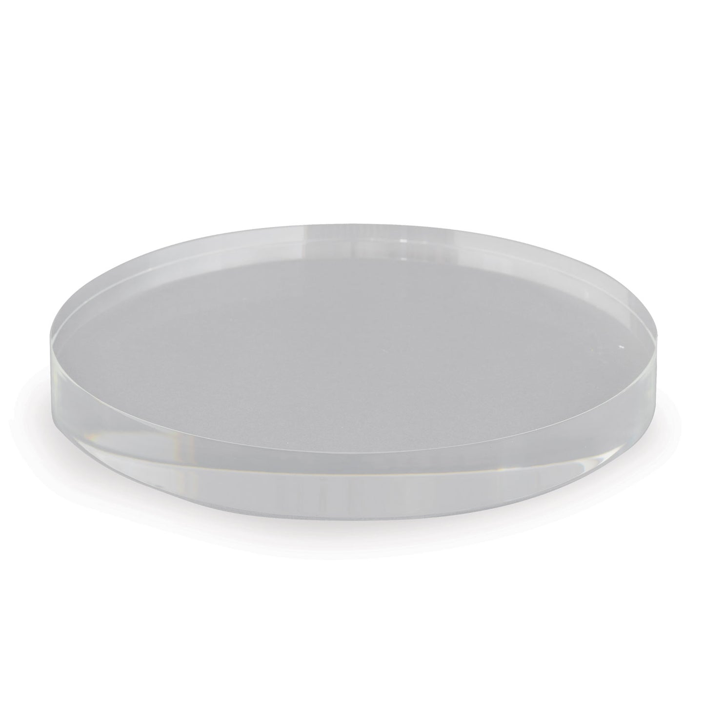 Clear Lucite Round Stand 8"D (set of 2)