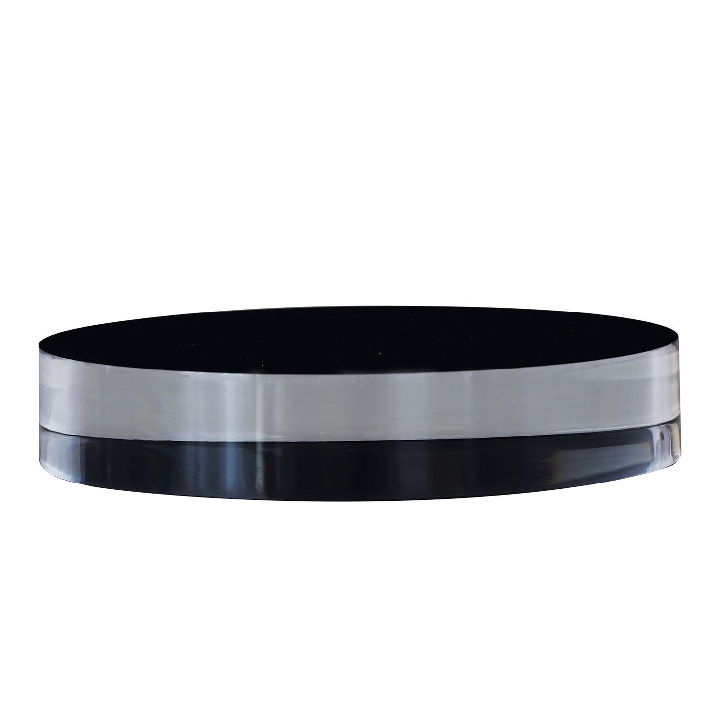 Onyx Lucite Stand--Round 6"D X 1"H (set of 2)