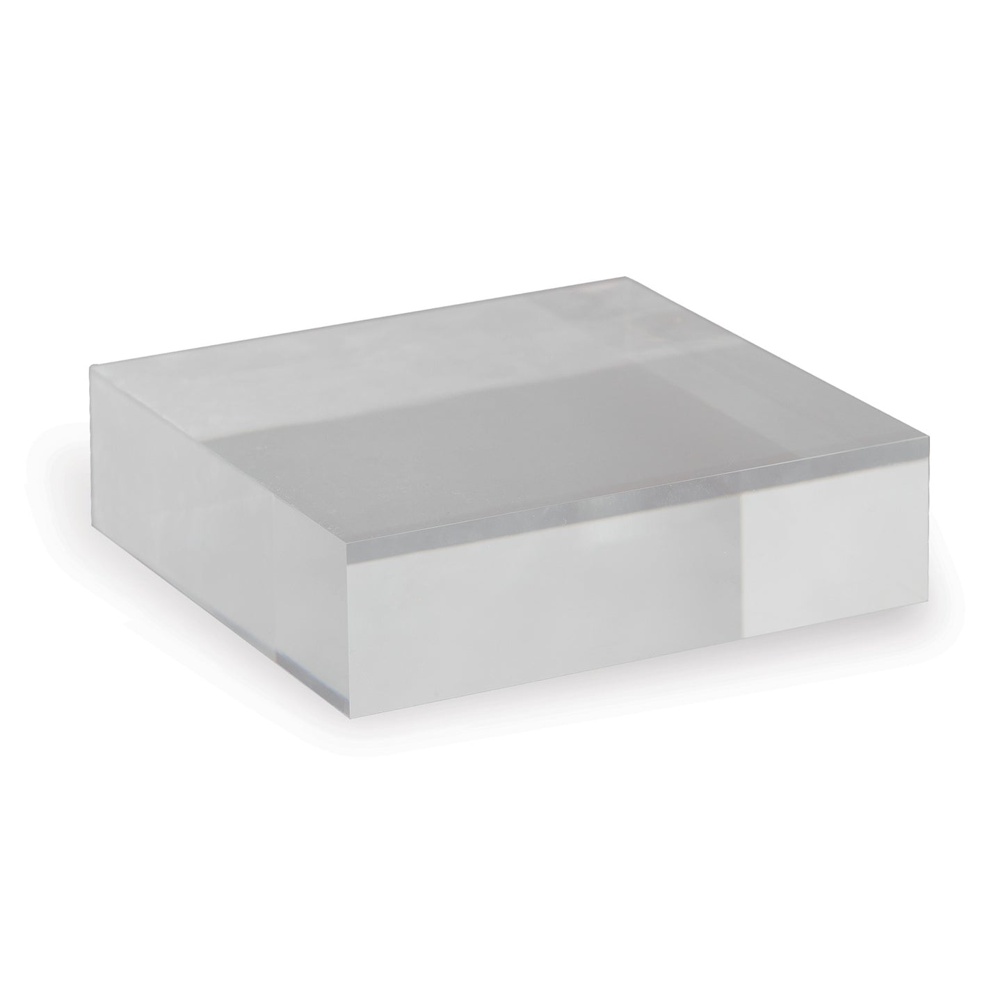 Clear Lucite Square Stand 7"x2" (set of 2)