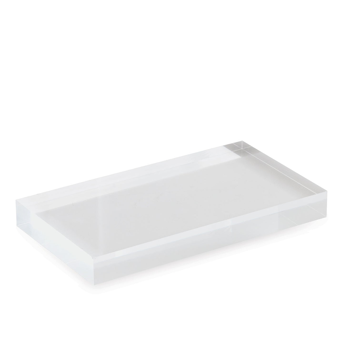 Clear Lucite Rectangle Stand Small (set of 2)