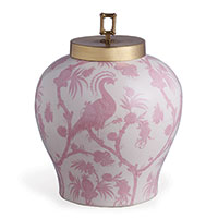 Balinese Peacock Pink Jar