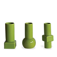 Deco Apple Vases (set Of 3)