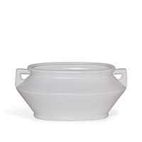 Santorini White Oval Planter