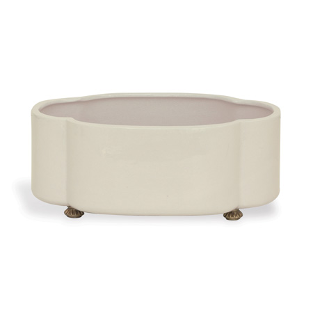 Carol Oval Cream Planter