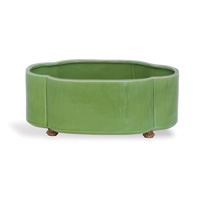 Carol Oval Apple Green Planter