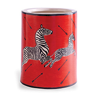 Zebra Red Ice Bucket