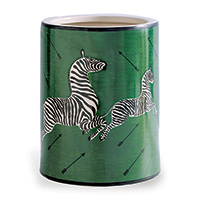 Zebra Green Ice Bucket