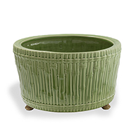 Bamboo Garden Apple Green Center Basin