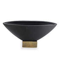 Bruner Black Compote Oval