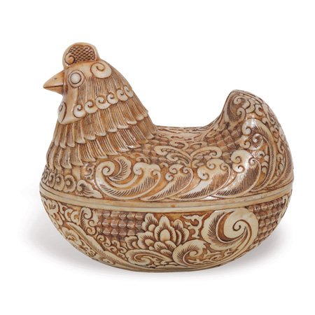 Imperial Ivory Hen Box