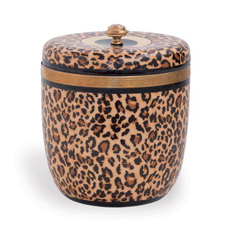 Leopard Round Box