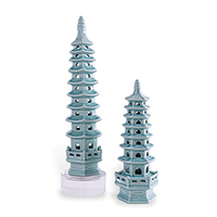 Pagoda Celadon Objects Tall