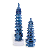 Pagoda Blue Objects Tall
