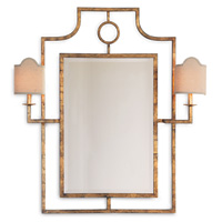 Doheny Gold Mirror With Sconces